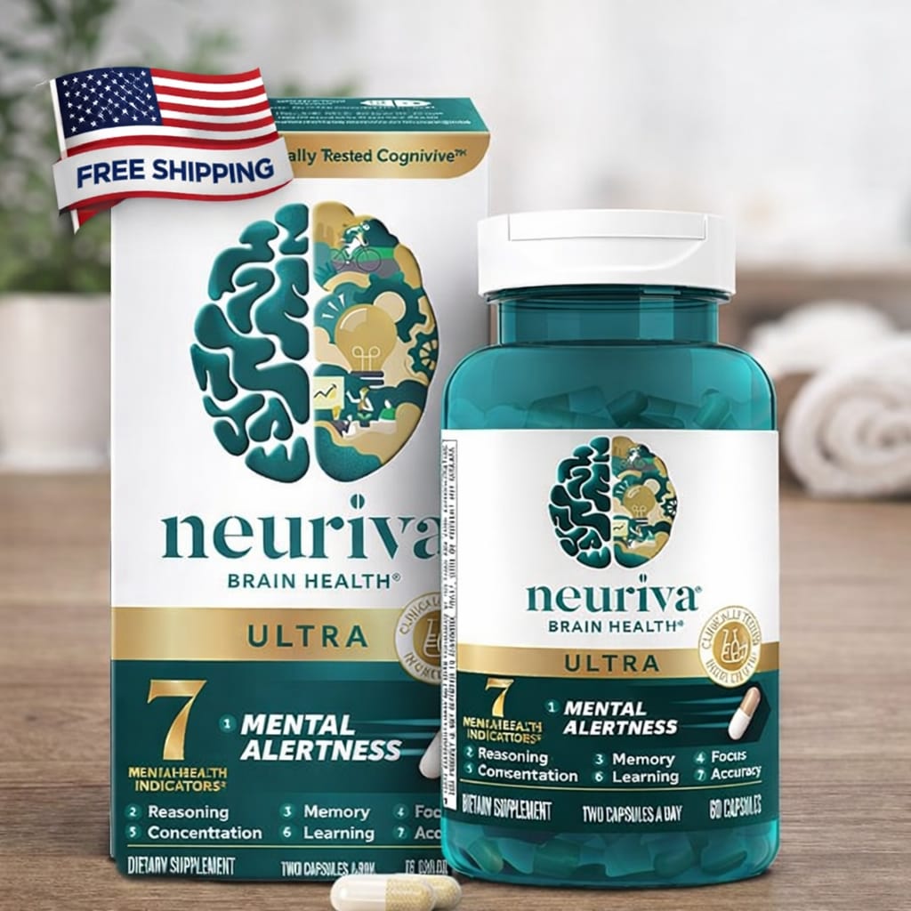 Neuriva Brain Health Ultra – 7 Mental Alertness Dietary Supplement, 60 Capsules